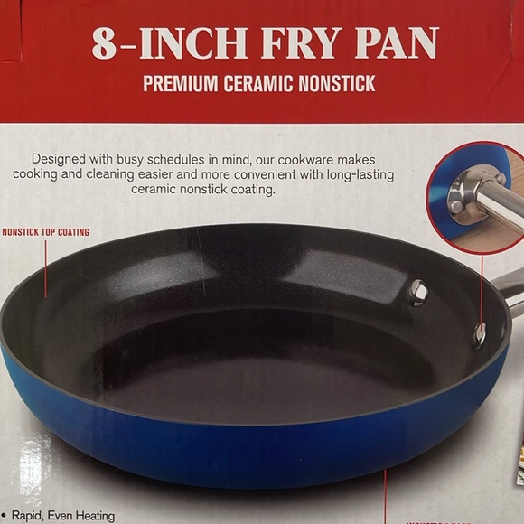 New in original box 8-inch premium ceramic nonstick fry pan with stay-cool handβ - Picture 2 of 9